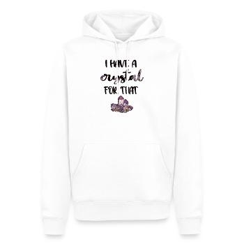 Crystals Gemstone Healing Stone Crystal Healer - Men’s Premium Organic Hoodie - white - Front - Nico (187cm)