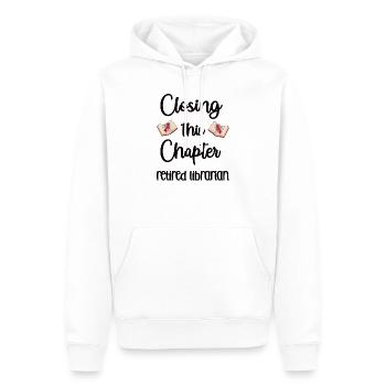 Pensionierte Bibliothekarin Ruhestand Großmutter - Männer Premium Bio Hoodie - Weiß - Vorne - Nico (187cm)