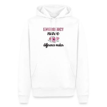 Notaufnahme Krankenschwester Notfallpflegerin - Männer Premium Bio Hoodie - Weiß - Vorne - Nico (187cm)