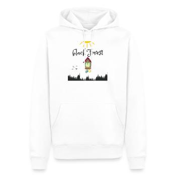 Black Forest - Sweat à capuche Premium bio Homme - blanc - Devant - Nico (187cm)