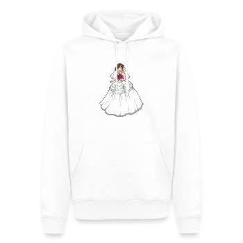 Liebe Big Day - Männer Premium Bio Hoodie - Weiß - Vorne - Nico (187cm)