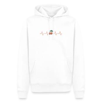 Kirsche Kirschen Sauerkirschen Obst Früchte Frucht - Männer Premium Bio Hoodie - Weiß - Vorne - Nico (187cm)