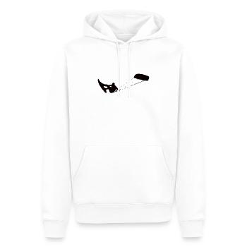 Kitesurf Kitesurf Kiten - Sweat à capuche Premium bio Homme - blanc - Devant - Nico (187cm)