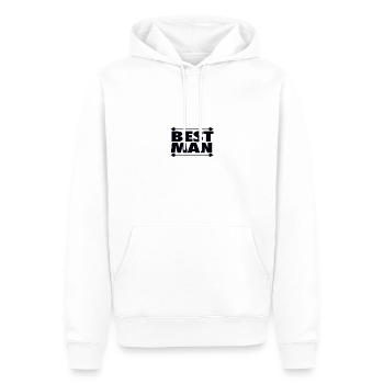 Trauzeuge - Männer Premium Bio Hoodie - Weiß - Vorne - Nico (187cm)