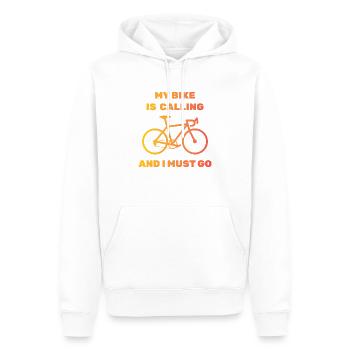 bicycle - Men’s Premium Organic Hoodie - white - Front - Nico (187cm)