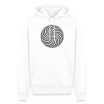 Hypnotize - Hypnosis - Optical Illusion - Self - Männer Premium Bio Hoodie - Weiß - Vorne - Nico (187cm)