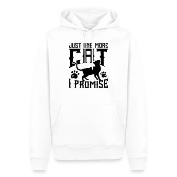Just One More Cat I Promise 01 - Männer Premium Bio Hoodie - Weiß - Vorne - Nico (187cm)