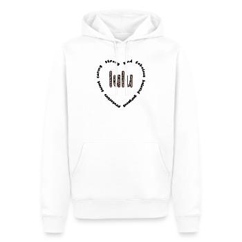 Lulu grand-mère fête des Mères Cadeau Lulu Grand-Mère Mignon - Sweat à capuche Premium bio Homme - blanc - Devant - Nico (187cm)