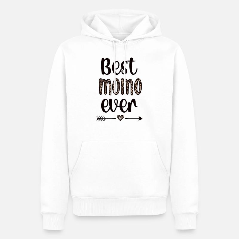 Beste Momo Oma Muttertag Geschenk Momo Großmutter - Männer Premium Bio Hoodie - Weiß