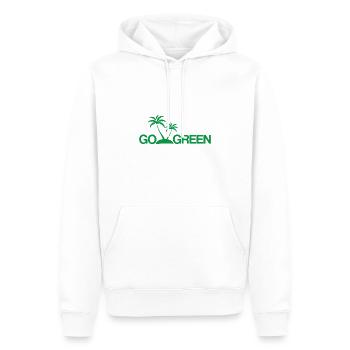 Durabilité - Sweat à capuche Premium bio Homme - blanc - Devant - Nico (187cm)