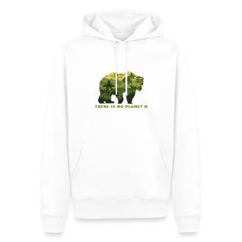 Durabilité - Sweat à capuche Premium bio Homme - blanc - Devant - Nico (187cm)