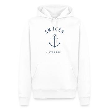 Smögen Schweden Tattoo Anker Herz Love Hygge - Männer Premium Bio Hoodie - Weiß - Vorne - Nico (187cm)