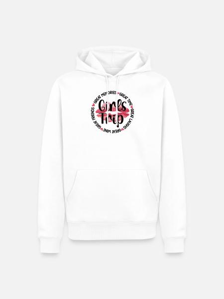 Girls' Holiday Girls' Trip Holiday Girls' Weekend - Men’s Premium Organic Hoodie - white