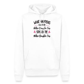 Mutter-Tochter-Urlaub Trip Mama Tochter Reise - Männer Premium Bio Hoodie - Weiß - Vorne - Nico (187cm)
