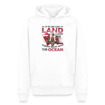 Throw Bach Into The Ocean Scuba Diving Taucher - Männer Premium Bio Hoodie - Weiß - Vorne - Nico (187cm)