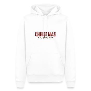 Joyeux Noël, Noël, vacances, jours fériés - Sweat à capuche Premium bio Homme - blanc - Devant - Nico (187cm)