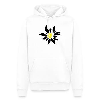 Edelweiss - Männer Premium Bio Hoodie - Weiß - Vorne - Nico (187cm)
