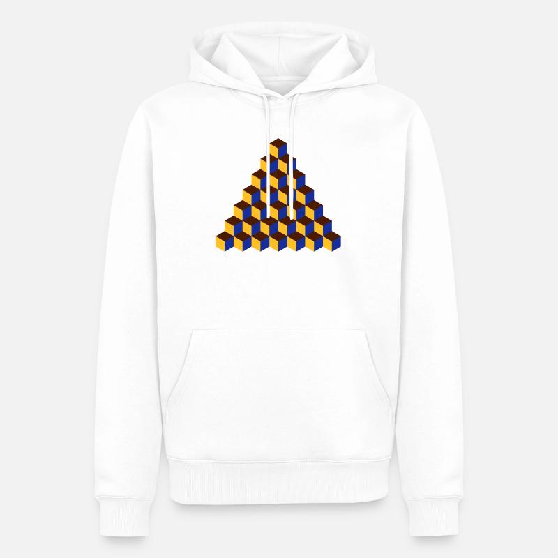 Muster (7) - Männer Premium Bio Hoodie - Weiß