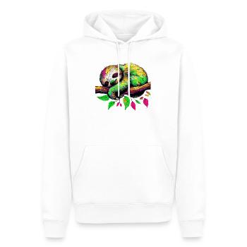 Sloth - Men’s Premium Organic Hoodie - white - Front - Nico (187cm)