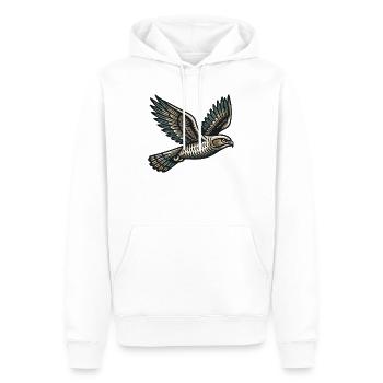 Rapace - Sweat à capuche Premium bio Homme - blanc - Devant - Nico (187cm)