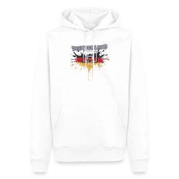 Deutschland Basketball Graffiti Design - Männer Premium Bio Hoodie - Weiß - Vorne - Nico (187cm)