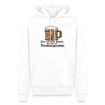 Bierkrug Bauwerk Humor - Männer Premium Bio Hoodie - Weiß - Vorne - Nico (187cm)