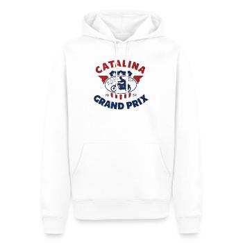 Grand Prix Catalina Vintage-Motorrad - Männer Premium Bio Hoodie - Weiß - Vorne - Nico (187cm)
