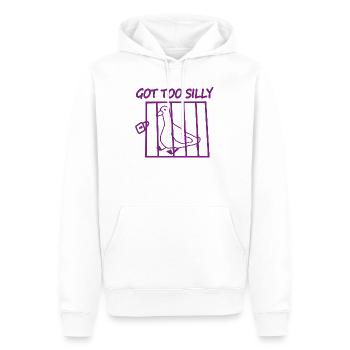 Cage à pigeons trop ridicule - Sweat à capuche Premium bio Homme - blanc - Devant - Nico (187cm)