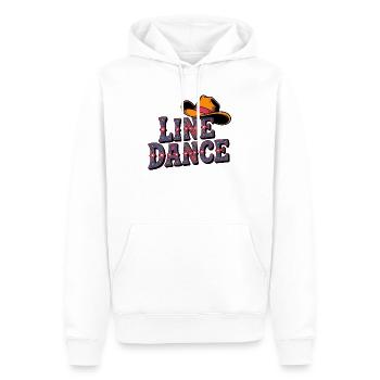 Line Dance Cowboyhut - Männer Premium Bio Hoodie - Weiß - Vorne - Nico (187cm)