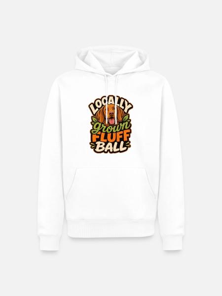 Ungarischer Pointer - Männer Premium Bio Hoodie - Weiß