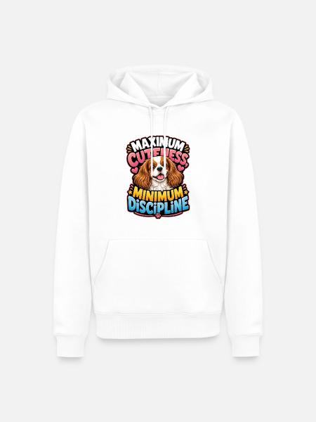 Kavallerier King Charles Spaniel - Männer Premium Bio Hoodie - Weiß