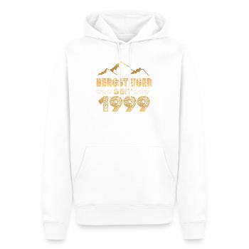 1999 - Männer Premium Bio Hoodie - Weiß - Vorne - Nico (187cm)