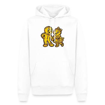 Pfefferkuchen Weihnachten Liebe - Männer Premium Bio Hoodie - Weiß - Vorne - Nico (187cm)