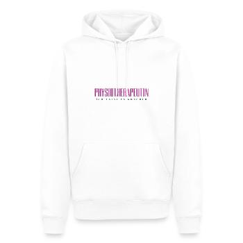 Physiotherapeutin - Ich lasse es krachen - Männer Premium Bio Hoodie - Weiß - Vorne - Nico (187cm)