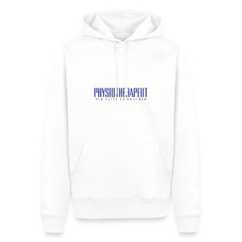 Physiotherapeut - Ich lasse es krachen - Männer Premium Bio Hoodie - Weiß - Vorne - Nico (187cm)
