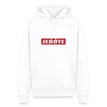 Balkan Spruch - Jebote bre - Männer Premium Bio Hoodie - Weiß - Vorne - Nico (187cm)