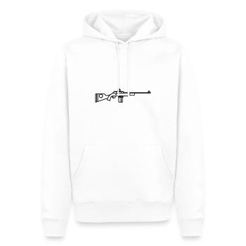 Scharfschützen-Schrotflinte - Männer Premium Bio Hoodie - Weiß - Vorne - Nico (187cm)