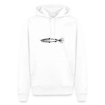 Fisch - Männer Premium Bio Hoodie - Weiß - Vorne - Nico (187cm)