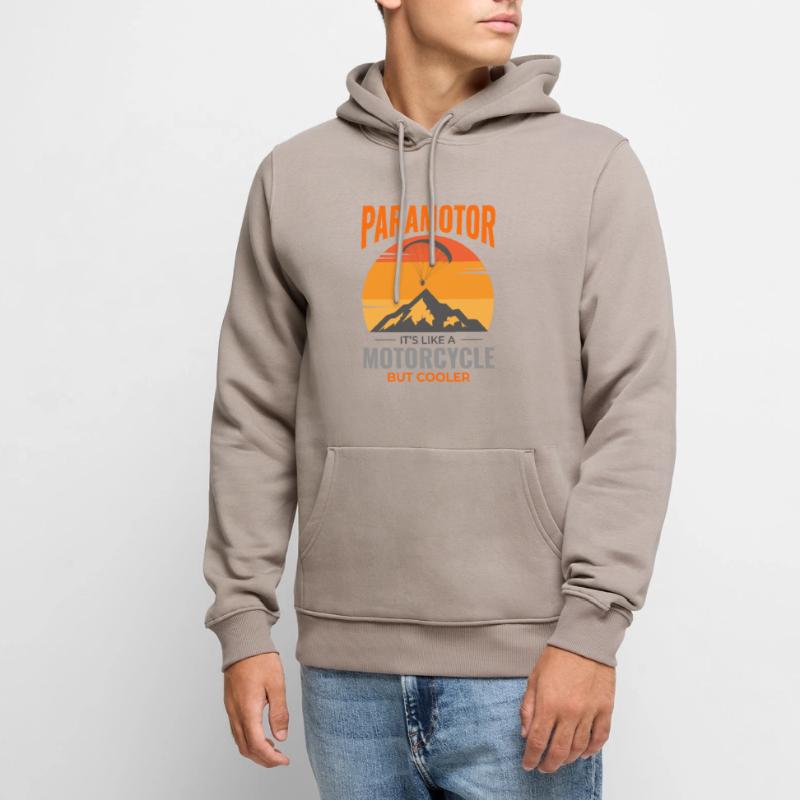 Paramotor Pilot Paramotoring Powered Paraglider Men’s Premium Organic Hoodie