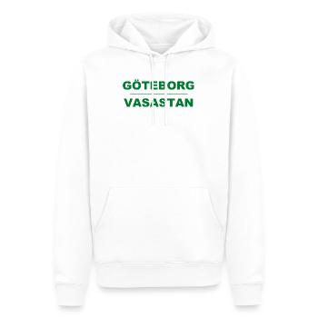 Göteborg Vasastan – Grün-schwarzes Design - Männer Premium Bio Hoodie - Weiß - Vorne - Nico (187cm)