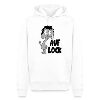 Sprüche Lustige Comic Auf Lock - Männer Premium Bio Hoodie - Weiß - Vorne - Nico (187cm)