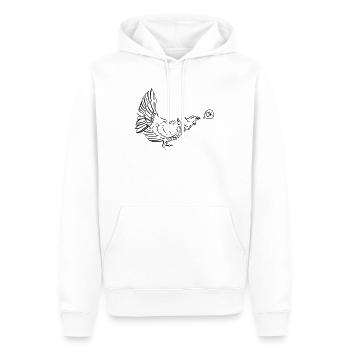 tétras calme - Sweat à capuche Premium bio Homme - blanc - Devant - Nico (187cm)