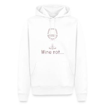 vin délicieux - Sweat à capuche Premium bio Homme - blanc - Devant - Nico (187cm)