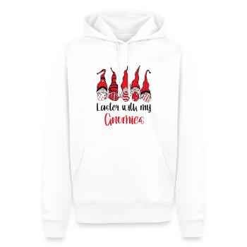 Easter With My Gnomies - Men’s Premium Organic Hoodie - white - Front - Nico (187cm)