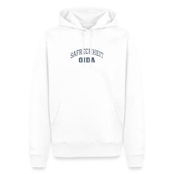 S'a Frechheit Oida Wiener Dialekt Grantler Shirt - Männer Premium Bio Hoodie - Weiß - Vorne - Nico (187cm)