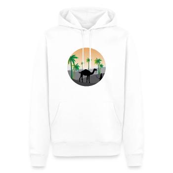 Palmen - Männer Premium Bio Hoodie - Weiß - Vorne - Nico (187cm)