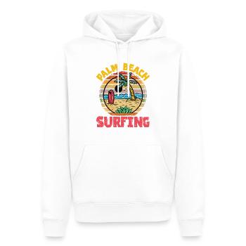Palmen - Männer Premium Bio Hoodie - Weiß - Vorne - Nico (187cm)