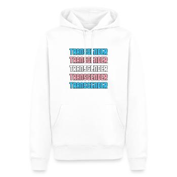 Transgender Flag Trans Pride LGBTQ - Männer Premium Bio Hoodie - Weiß - Vorne - Nico (187cm)