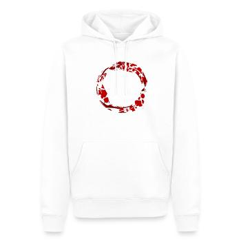 Zen-Zeltkreis - Männer Premium Bio Hoodie - Weiß - Vorne - Nico (187cm)