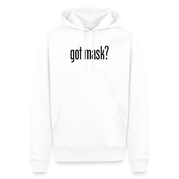 Got Mask Shirt Health Masks - Men’s Premium Organic Hoodie - white - Front - Nico (187cm)